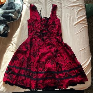 Hot Topic Red Skull Dress XL